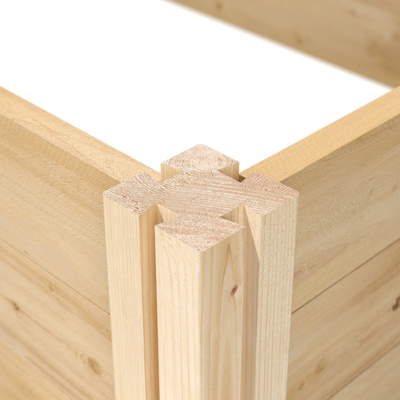 Cedar 4 ft x 4 ft x 10.5 in Raised Garden Bed - Made in USA FastFurnishings