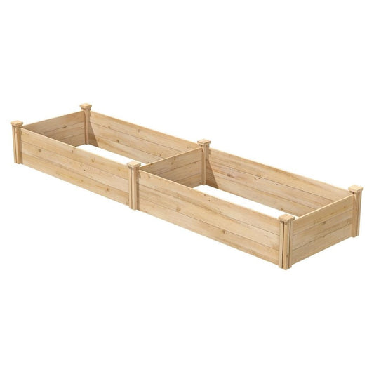 2 ft x 8 ft Cedar Wood Raised Garden Bed - Made in USA FastFurnishings