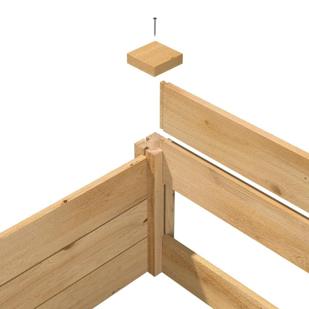 2 ft x 8 ft Cedar Wood Raised Garden Bed - Made in USA FastFurnishings