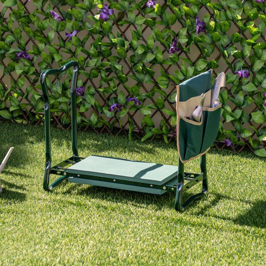 Costway Folding Sturdy Garden Kneeler Pad and Cushion Seat W2B