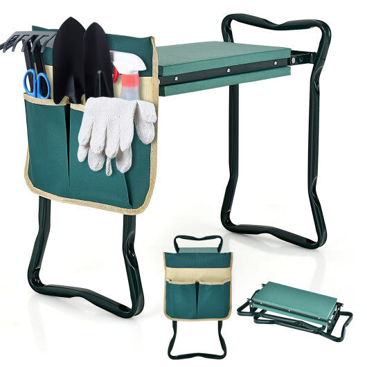 Costway Folding Sturdy Garden Kneeler Pad and Cushion Seat W2B