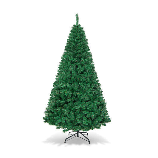 Costway 7Ft Artificial PVC Christmas Tree Stand Indoor Outdoor Green W2B