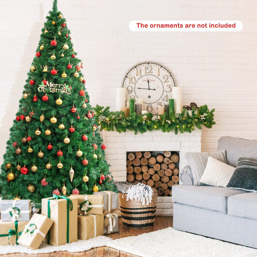 Costway 8Ft Artificial PVC Christmas Tree Stand Indoor Outdoor Green W2B