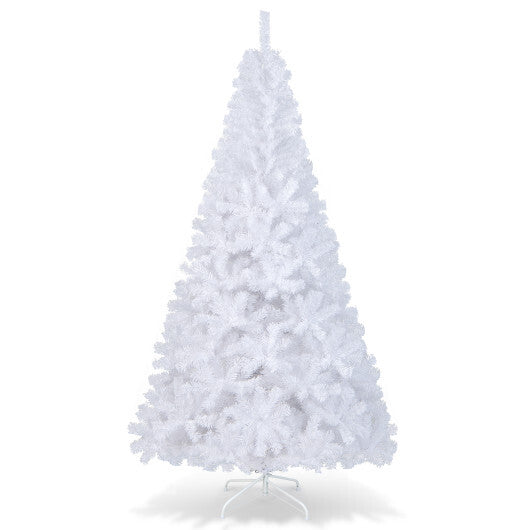 Costway 7Ft Artificial PVC Christmas Tree Stand Indoor Outdoor White W2B
