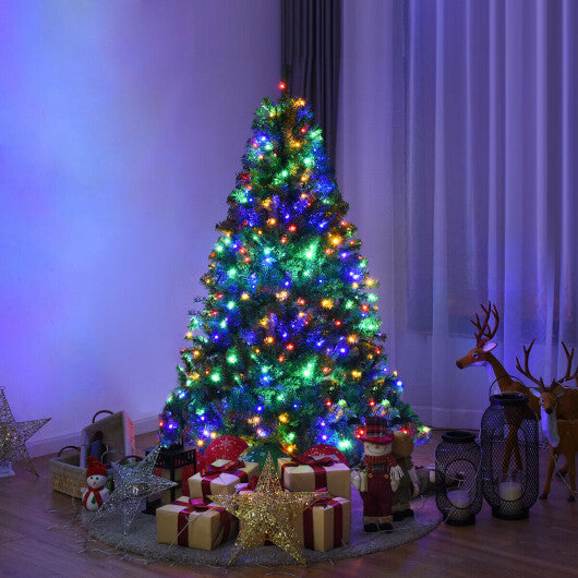 Costway 5Ft Pre-Lit Artificial Christmas Tree Hinged 150 LED Lights W2B