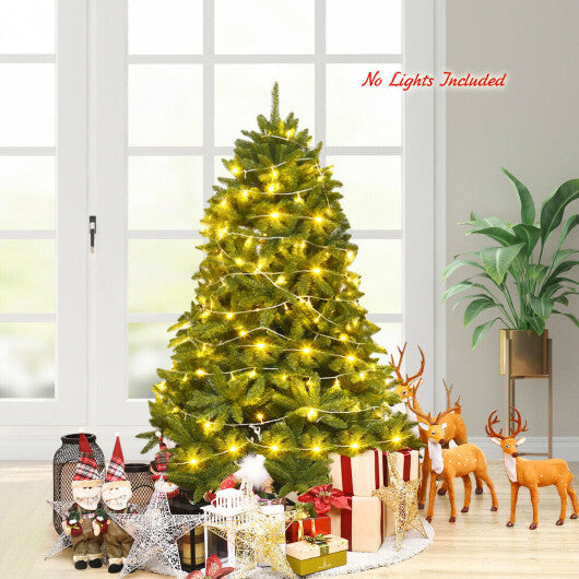 Costway 5 Feet Artificial Fir Christmas Tree with 600 Branch Tips W2B