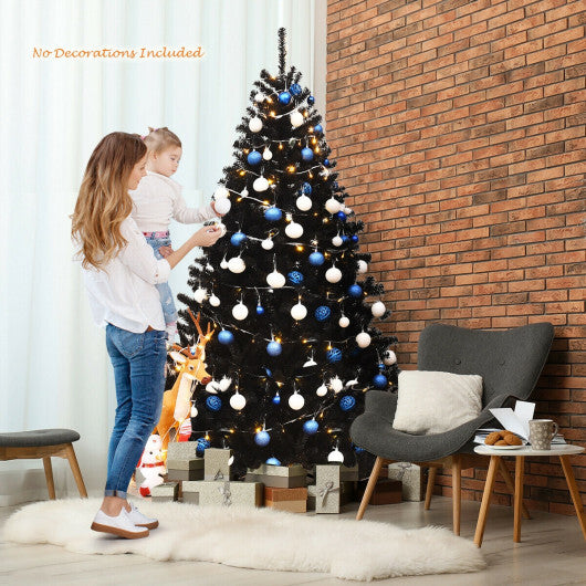 Costway 6 Feet Hinged Artificial Halloween Christmas Tree W2B