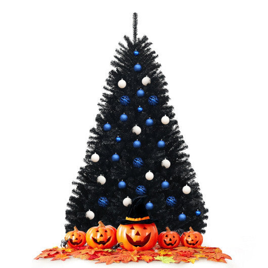 Costway 6 Feet Hinged Artificial Halloween Christmas Tree W2B