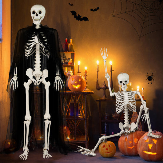 Costway 5.4 FT Halloween Skeleton Decoration Life Size Large Skeleton