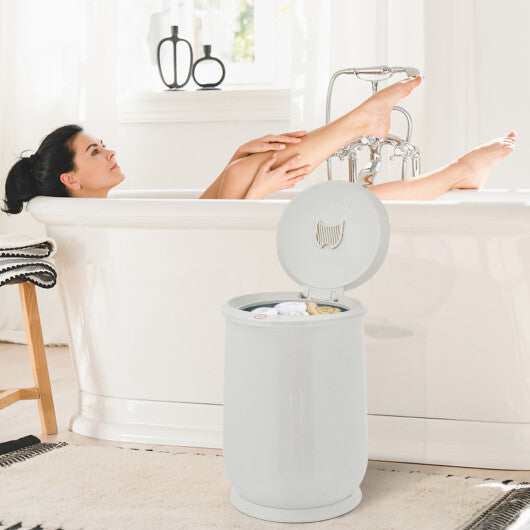 Costway 21L Bathroom Towel Warmer with Auto Shut-Gray W2B