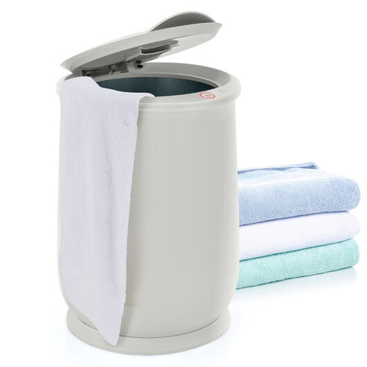 Costway 21L Bathroom Towel Warmer with Auto Shut-Gray W2B