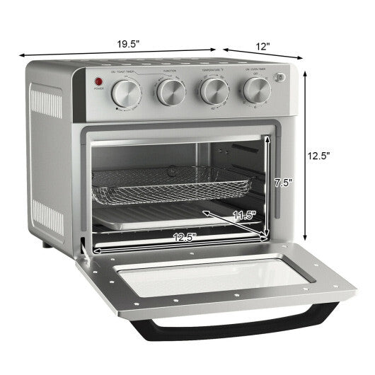 Costway Dehydrate Convection Air Fryer Toaster Oven with 5 Accessories