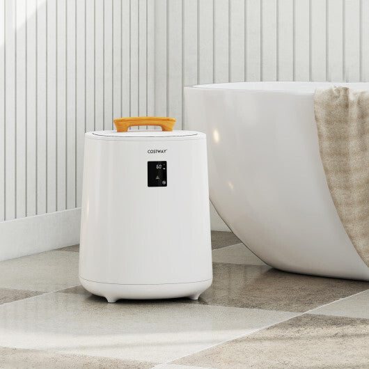 Costway 18L Large Towel Warmer with LED Display and Auto Shut off White