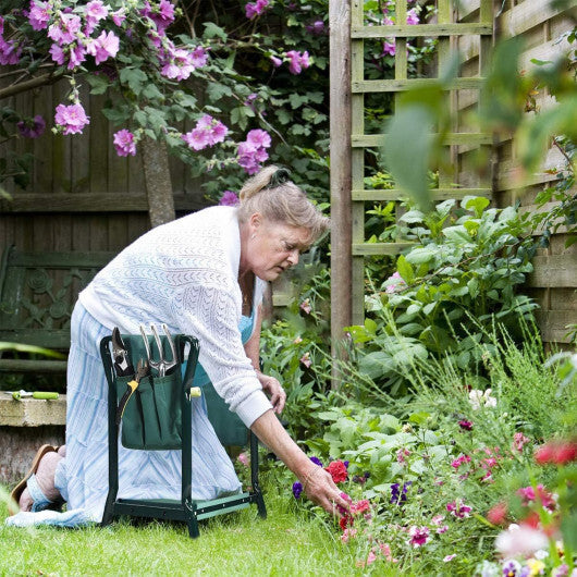 Costway Folding Sturdy Garden Kneeler Pad and Cushion Seat W2B