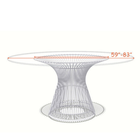 Costway 10 Pieces 120 Inch Home Restaurant Polyester Round Tablecloth