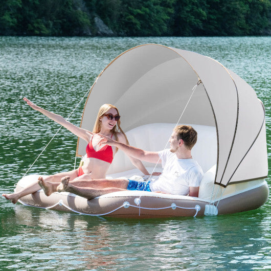 Costway Inflatable Pool Float Lounge Swimming Raft