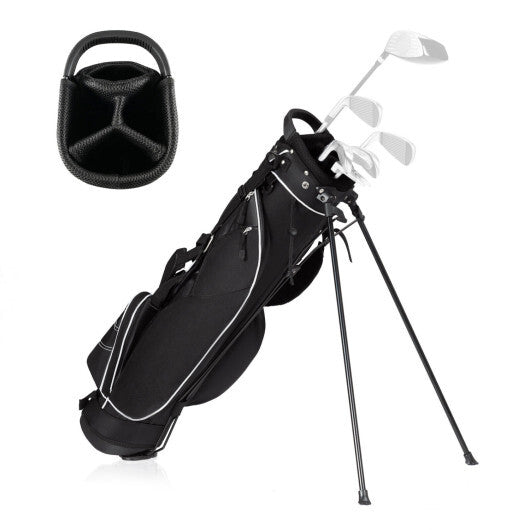 Costway 9 Inch Golf Stand Bag Divider Carry Pockets Storage W2B