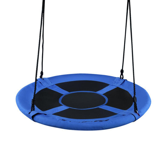 Costway 40" Flying Saucer Tree Swing Indoor Outdoor Play Set Swing for Kids Blue