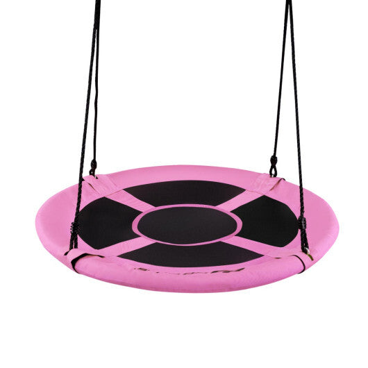 Costway 40" Flying Saucer Tree Swing Indoor Outdoor Play Set Swing for Kids Pink