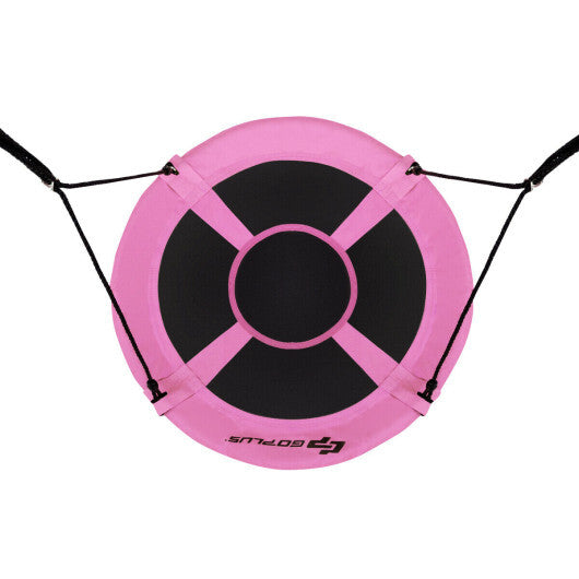 Costway 40" Flying Saucer Tree Swing Indoor Outdoor Play Set Swing for Kids Pink