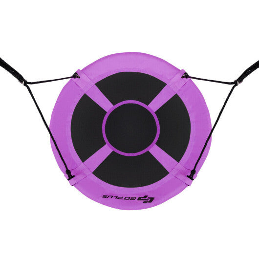 Costway 40" Flying Saucer Tree Swing Indoor Outdoor Play Set Swing for Kids Purple
