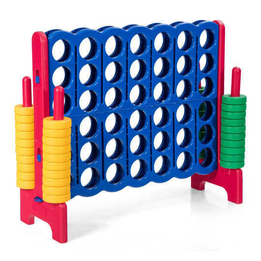 Costway Jumbo 4-to-Score 4 in A Row Giant Game Set for Family Blue