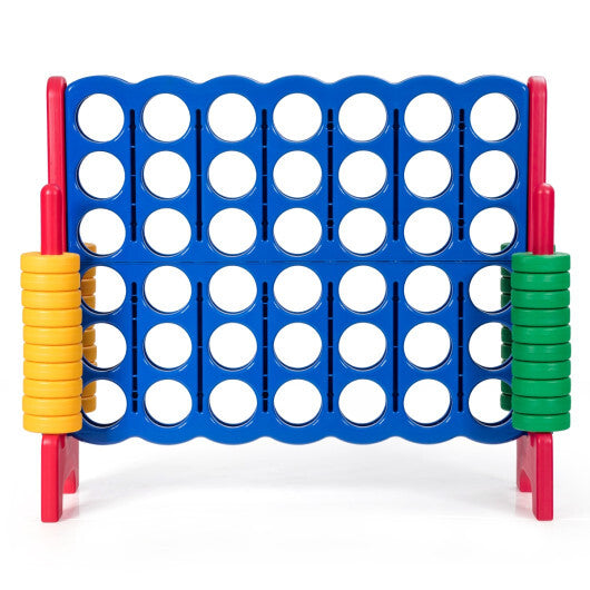 Costway Jumbo 4-to-Score 4 in A Row Giant Game Set for Family Blue