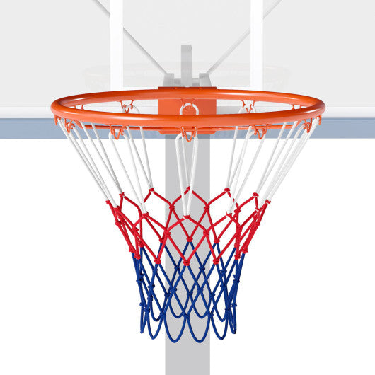 Costway 18" Basketball Rim Heavy Duty Wall Mounted Basketball Rim Goal Replacement-Orange W2B
