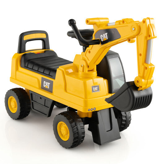 Costway Licensed Caterpillar Kids Ride-On Digger Yellow