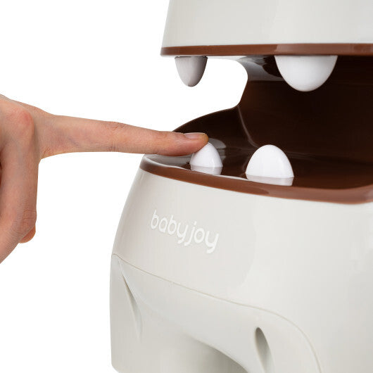 Costway Toddler Ride on Toy Walking Sliding Car with Lights and Music-White