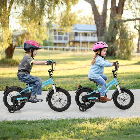 Costway 12-Inch Kids Bike for 3-4 Years Old Children Bicycle with Training Wheels W2B