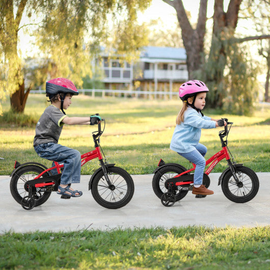 Costway 12 Inch Kids Bike Adjustable Bicycle with Reflectors and Bell for 3-4 Years Old W2B