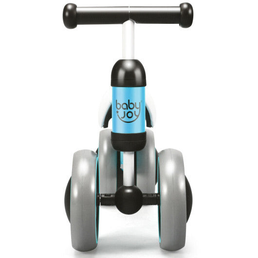 Costway 4 Wheels No-Pedal Baby Balance Bike Blue W2B