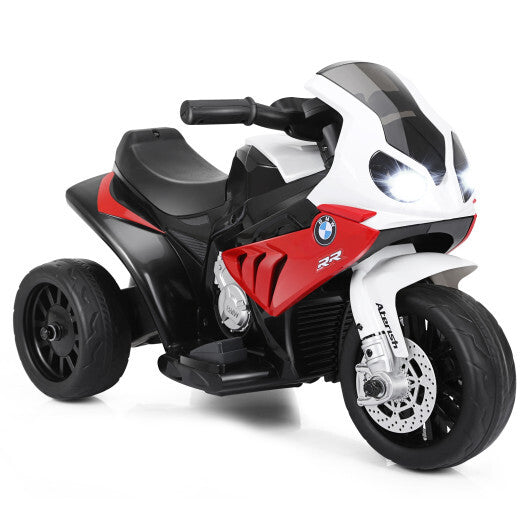 Costway Kids Ride On Motorcycle BMW Licensed 6V Electric 3 Wheels Bicycle Music&Light Red