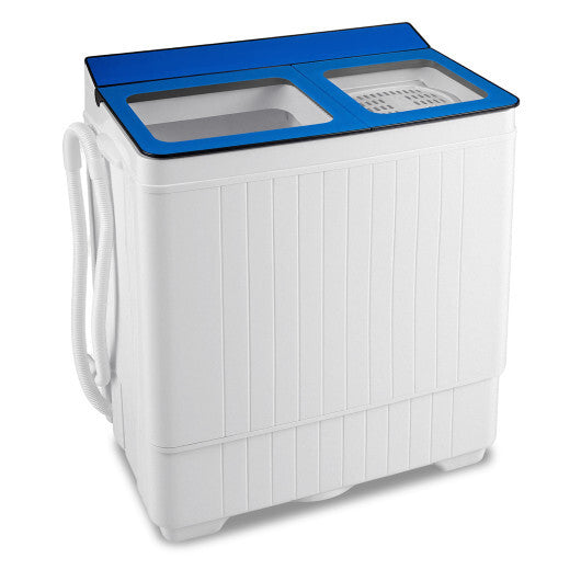 Costway Portable Washing Machine with 18 LBS Washer and 8 LBS Spinner Combo-Blue W2B