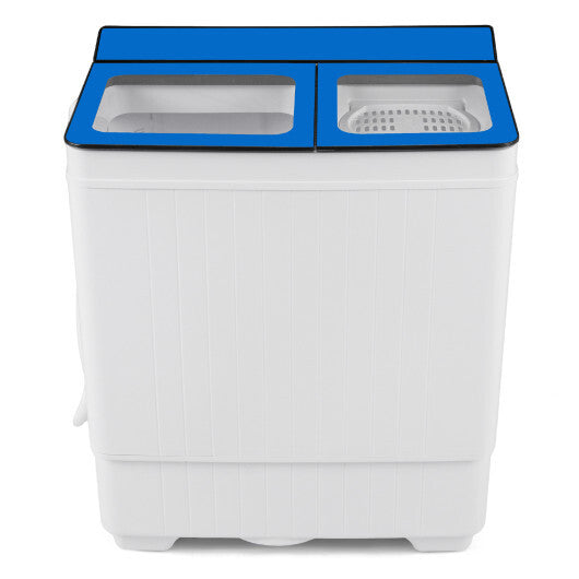 Costway Portable Washing Machine with 18 LBS Washer and 8 LBS Spinner Combo-Blue W2B