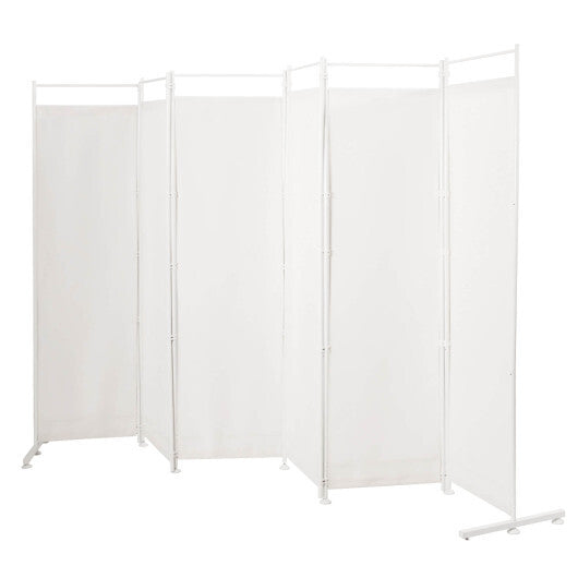 Costway 6-Panel Room Divider Folding Privacy Screen-White W2B