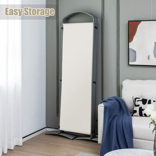 Costway 6 Feet 6-Panels Freestanding Folding Privacy Screen-White W2B
