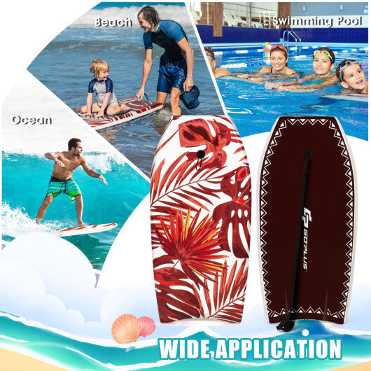 Costway 37 Inch Lightweight Surfboard With Fin EPS Core for Kids and Adults-M W2B