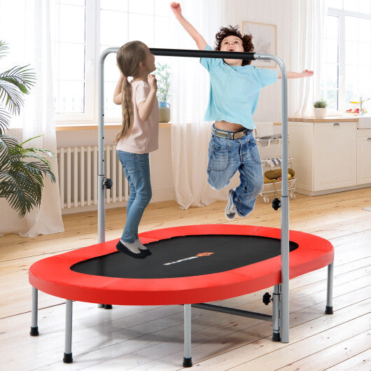 Costway 2-Person Foldable Mini Kids Fitness Rebounder Trampoline-Red W2B