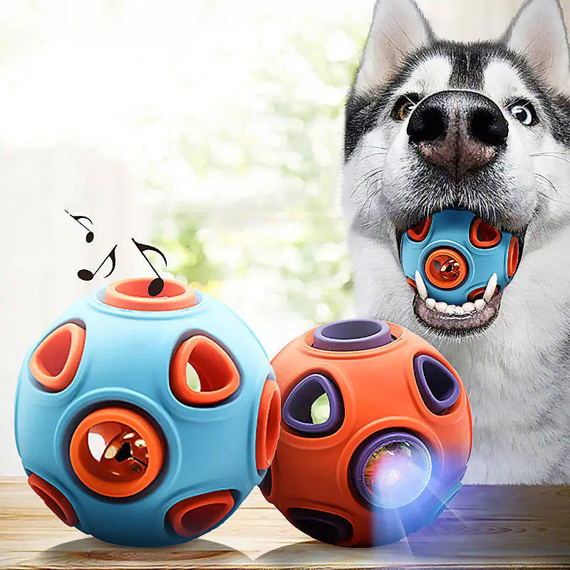 Glow-in-the-Dark Dog Toy Ball for Chewing (Medium/Large) Best YouTube Store