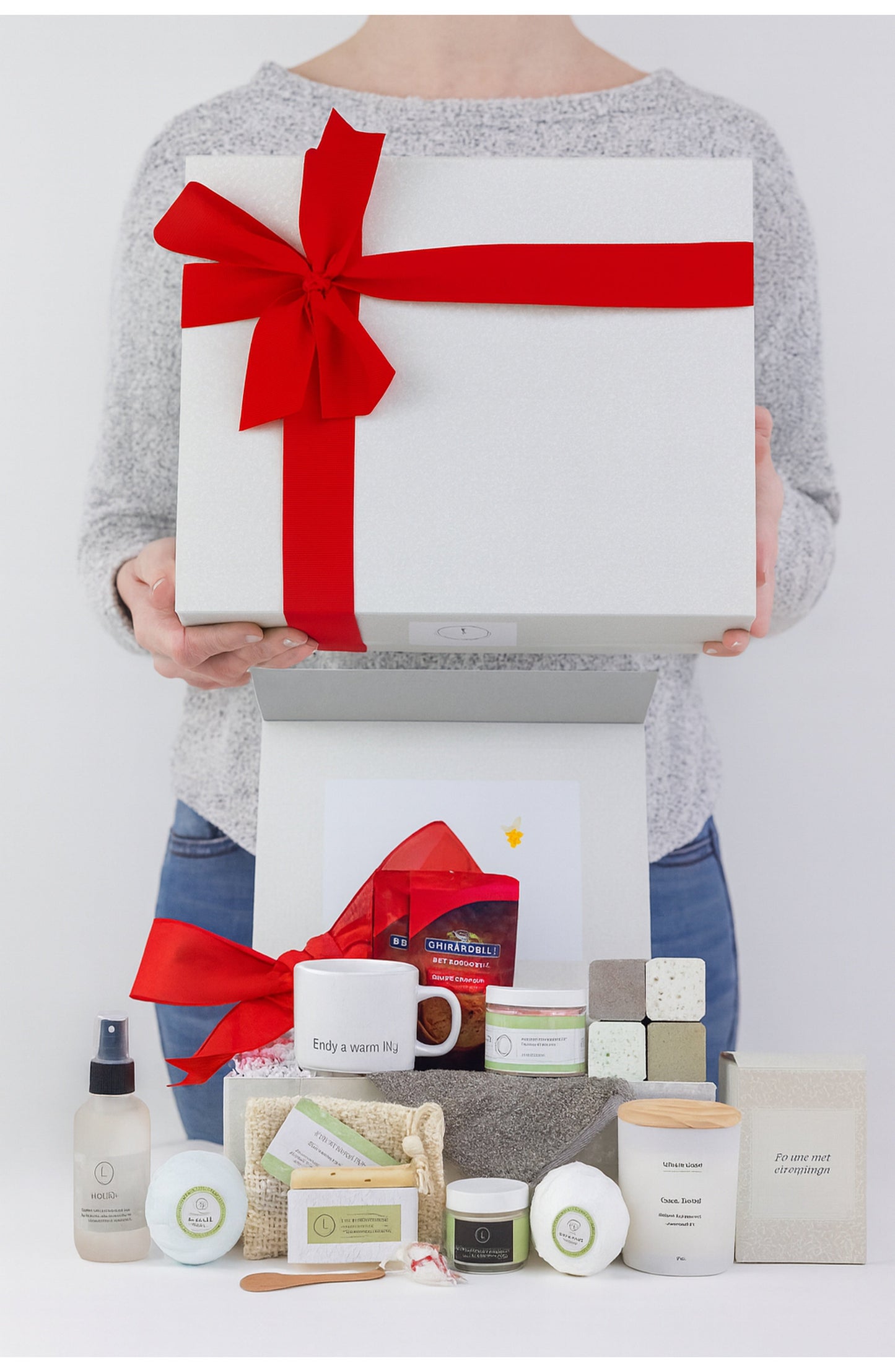 Sending MOM a BIG hug Luxury Gift Spa Set - Full on Pampering for Mother's day Lizush soap