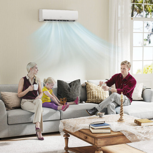 23000 BTU 208/230V Mini Split Heat Pump Heats at 5?F  Anti-Freeze Chassis Technology W2B