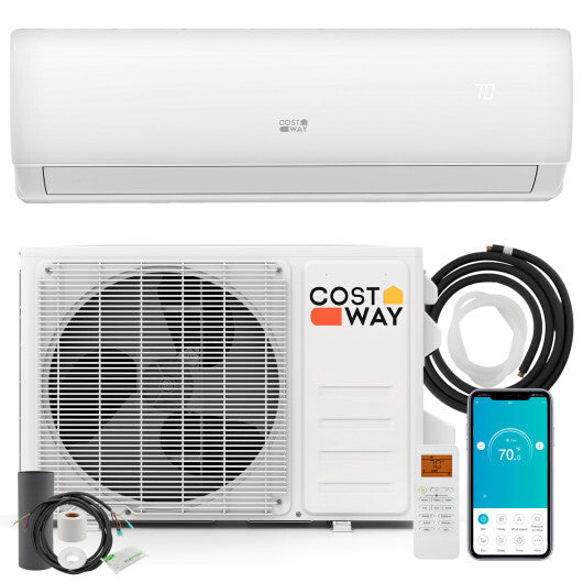 23000 BTU 208/230V Mini Split Heat Pump Heats at 5?F  Anti-Freeze Chassis Technology W2B