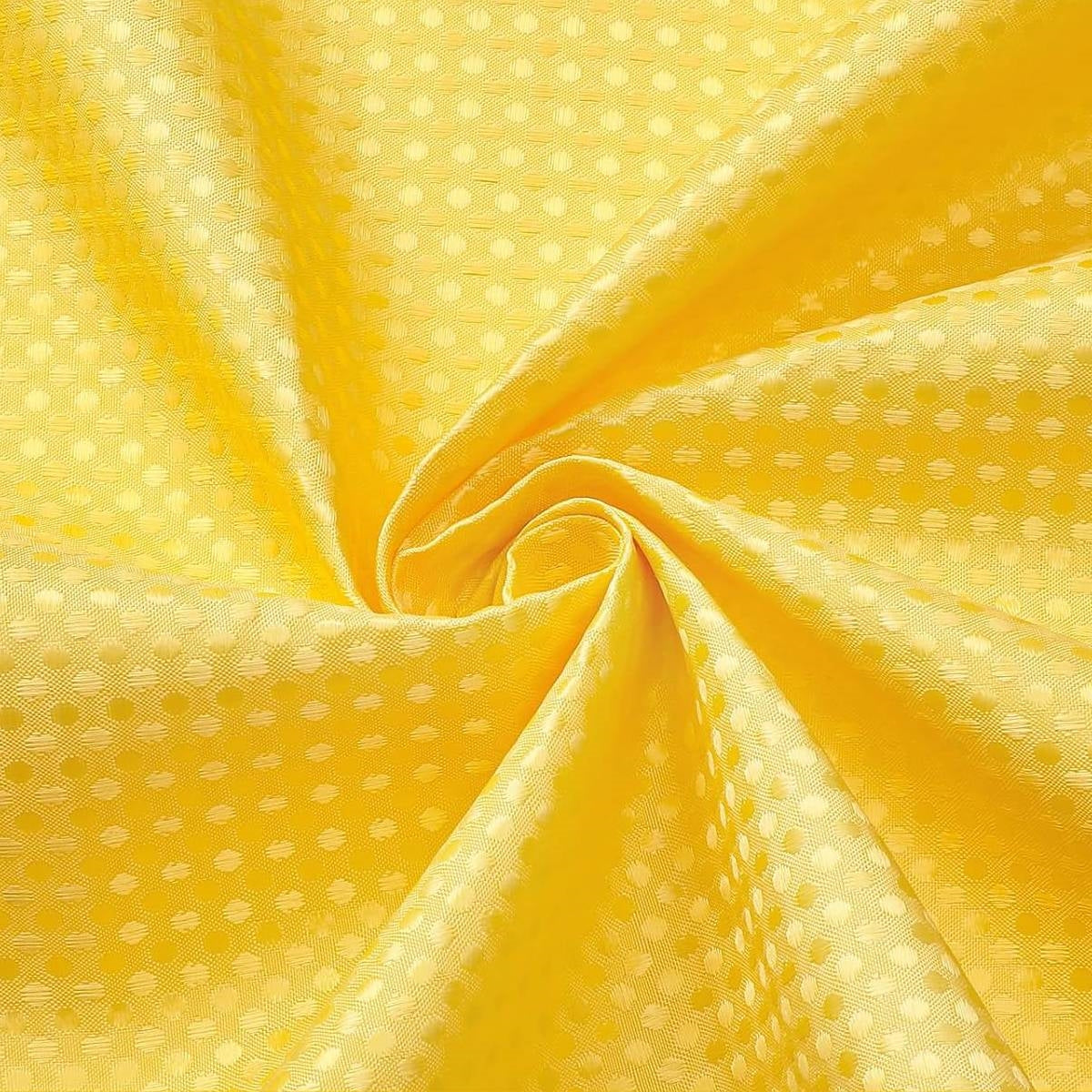 72"W x 84"H Yellow Waffle Textured 3 in 1 Shower Curtain Set FastFurnishings