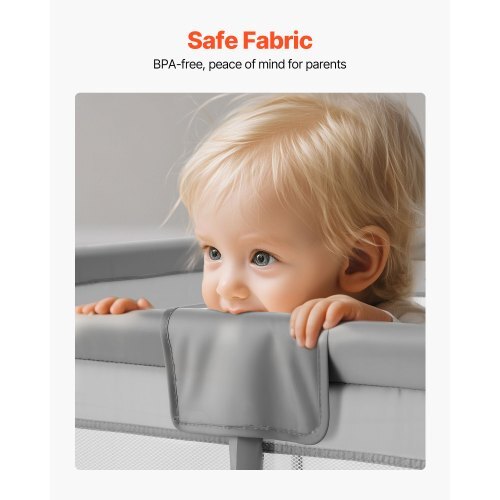 Baby Playpen, 78.7 x 70.3 Extra Large Playpen for Babies Toddlers, Indoor/Outdoor Baby Fence Play Yard, No-Gap Safety Activity Center with 50 Ocean Balls, Zippered Door & Soft Breathable Mesh W2B