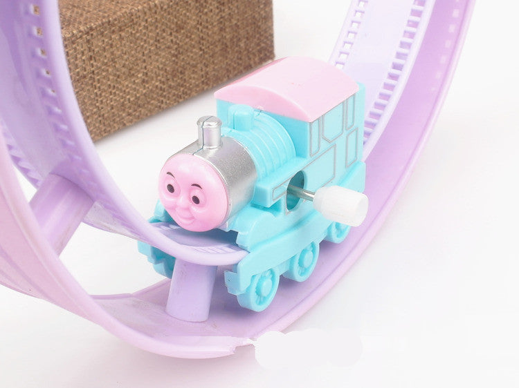 New Cartoon Chain Train Track Wind-Up Lollipop Toy LuxuryLifeWay Online Store