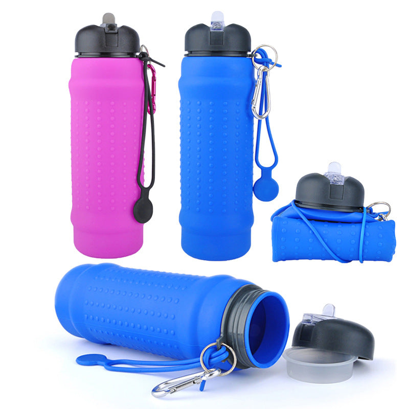 Portable Silicone Water Bottle for Outdoor Travel LadyShow.Store