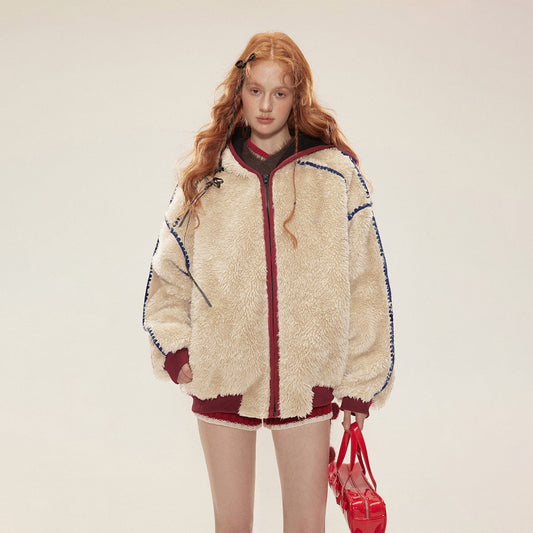 New Winter Velvet Cotton Clothes Lamb Wool Coat LadyShow.Store