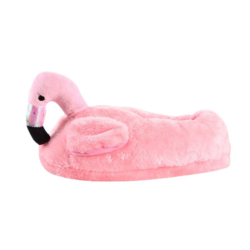 Winter Home Flamingo Non-slip Slippers CJD